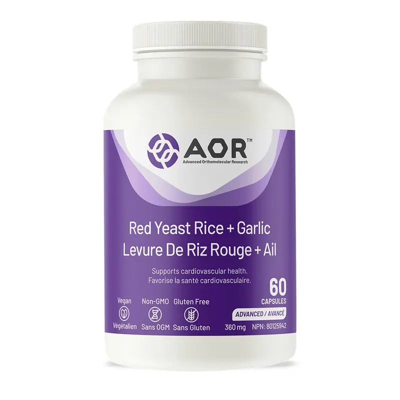Aor - Levure de riz rouge + ail - 60 caps