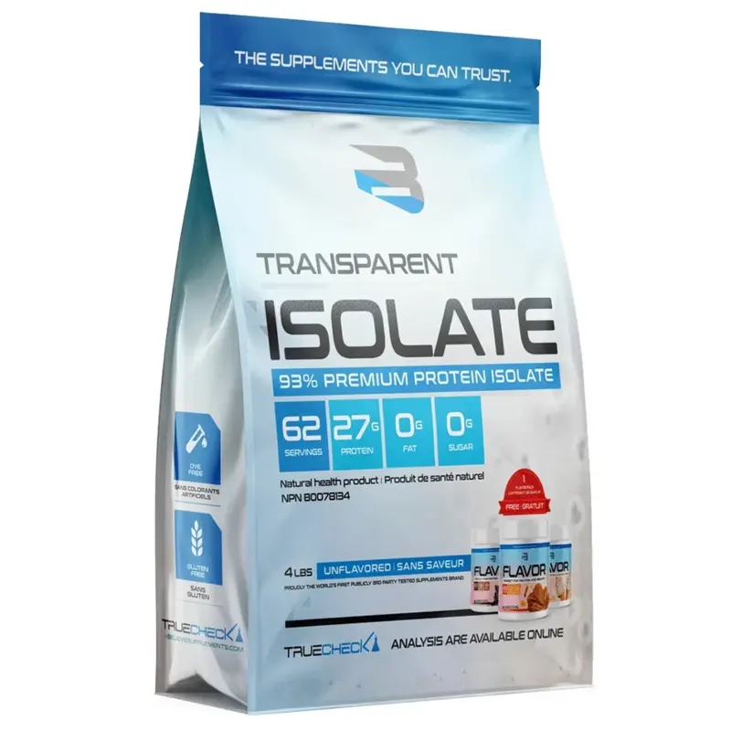 Believe - Transparent isolate sans saveur - 4 lbs