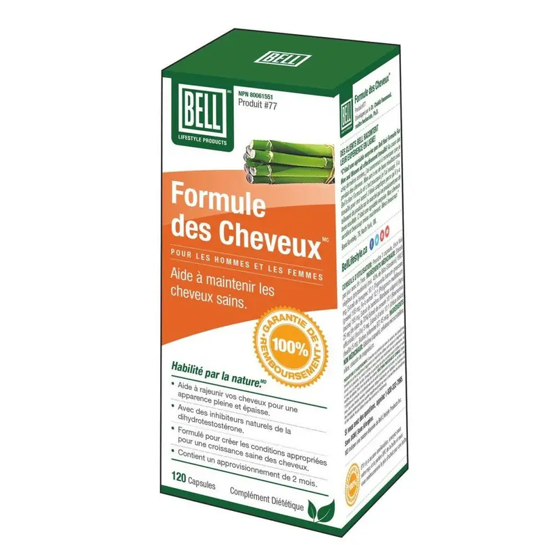 Bell - formule pour cheveux - 120 vcaps