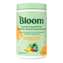 Bloom - Aliments verts et superaliments, mangue - 132g