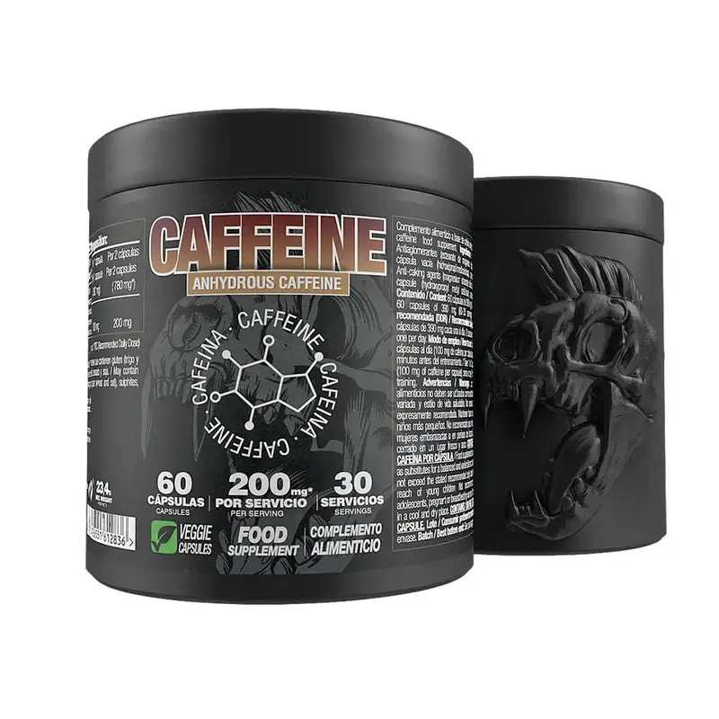 Caféine Anhydre 200mg 60 Capsules