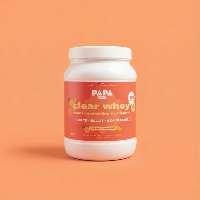 Clear Whey + Collagène Pêche Mangue