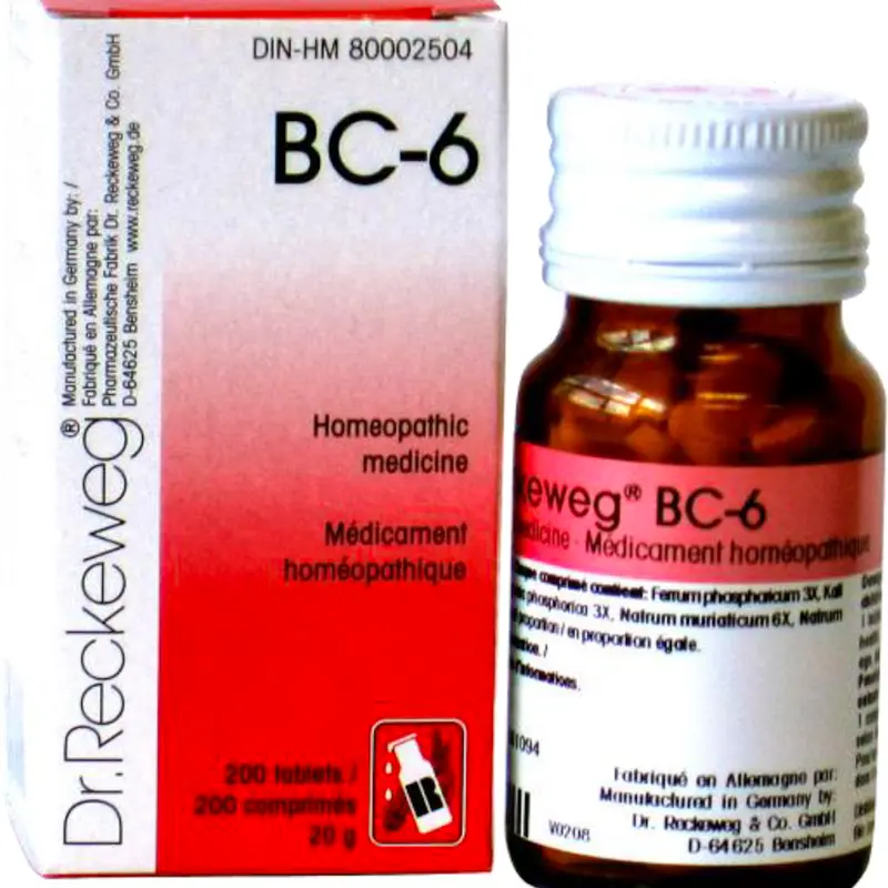 Dr. reckeweg - Bc-6 20g - 200 comp.