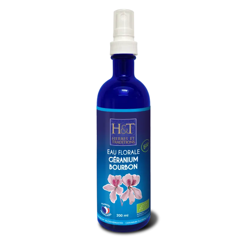 Eau florale géranium bourbon Bio - 200 ml