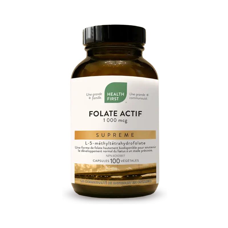 Folate Actif 1000mcg Supreme (100 Caps)