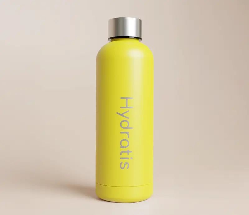 Gourde isotherme jaune