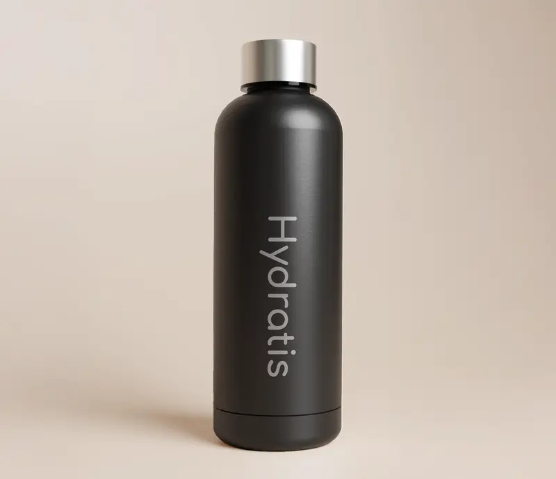 Gourde isotherme Noire Hydratis
