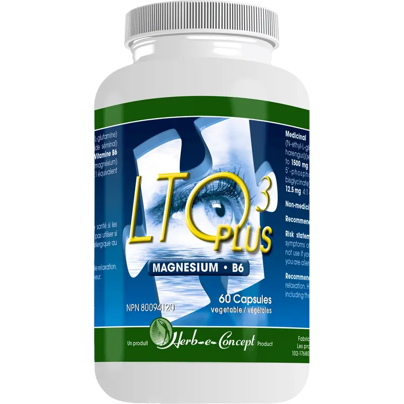 Herb-E-Concept - Lto3 plus magnesium et b6 - 60 caps