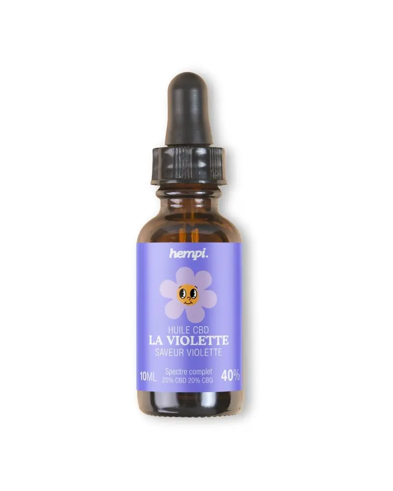 Huile CBD + CBG "La Violette" - Fullspectrum 40%