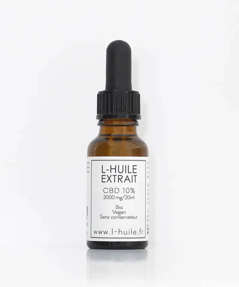 L-Huile Extrait 10% - 20ml - 2000mg de CBD