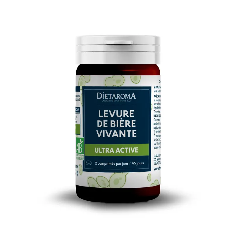 Levure de Bière Vivante 90 ou 180 comprimés Dietaroma