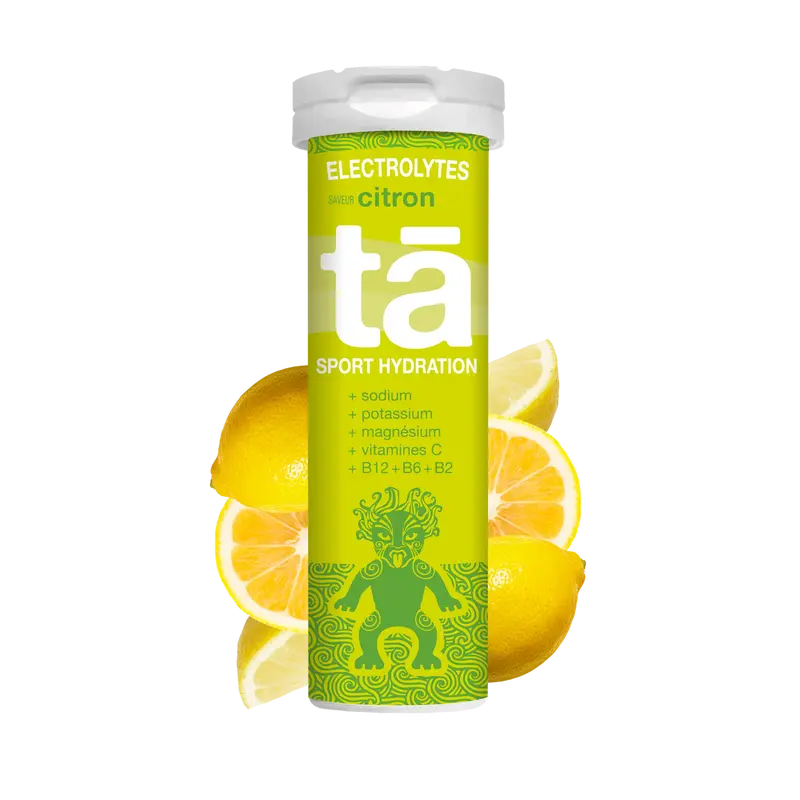 Pastilles d'électrolytes saveur citron